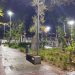 Municipalidad de Parral recupera sistema de iluminación Parque Alameda