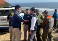 Autoridades supervisan en terreno intensas labores de búsqueda tras volcamiento de embarcación en la costa maulina