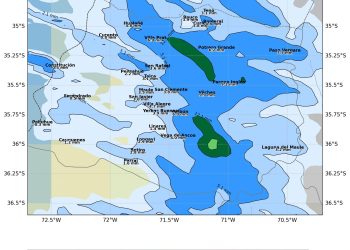 Precipitaciones moderadas y tormentas eléctricas en el Maule este miércoles