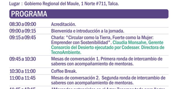 Cumbre Mil Mujeres Maule presenta programación oficial del encuentro