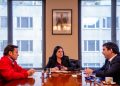 Gobernador y delegado se reúnen con ministra Steinert para fortalecer seguridad y concretar escuela de Carabineros en el Maule
