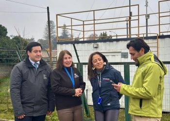 Autoridades realizan visita inspectiva a Estación de Monitoreo de Calidad del Aire en Talca