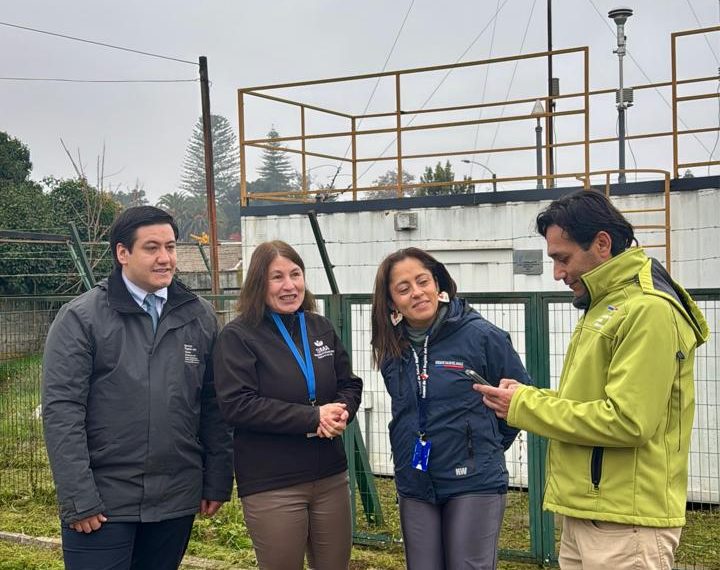 Autoridades realizan visita inspectiva a Estación de Monitoreo de Calidad del Aire en Talca