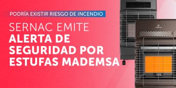 Sernac emite alerta de seguridad por 4 modelos de estufas a gas Mademsa por riesgo de incendio