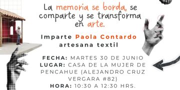 Con taller de memoria y arpilleras en Pencahue arranca la versión itinerante del Festival “Pasadas pa’ la Pluma”