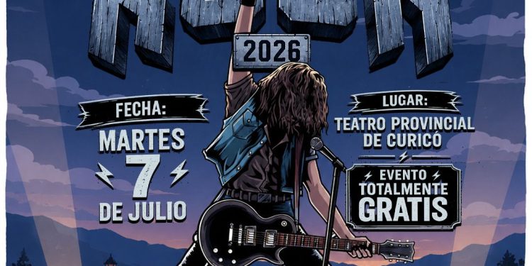 Teatro Provincial de Curicó será escenario del Pre festival de Rock 2026
