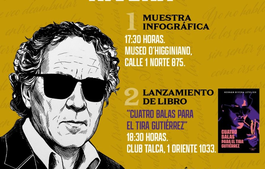 Talca recibirá al Premio Nacional de Literatura Hernán Rivera Letelier en una jornada dedicada a su legado y trayectoria