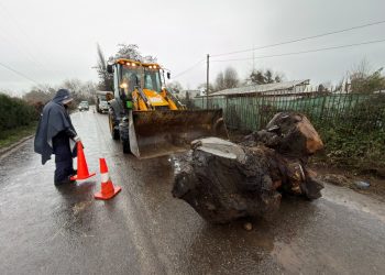 Municipalidad de Talca mantiene la ciudad operativa durante la segunda jornada del sistema frontal