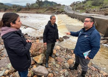 Equipos de la Delegación Presidencial Provincial se desplegaron en la provincia de Curicó para monitorear afectaciones provocadas por el sistema frontal