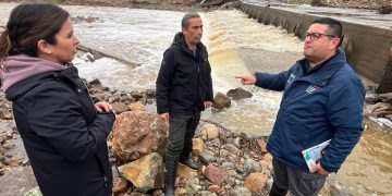 Equipos de la Delegación Presidencial Provincial se desplegaron en la provincia de Curicó para monitorear afectaciones provocadas por el sistema frontal