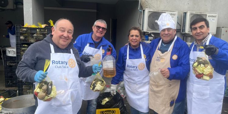 El trabajo compartido que transforma vidas: Rotary Club Talca une a la comunidad en un exitoso Curanto Solidario