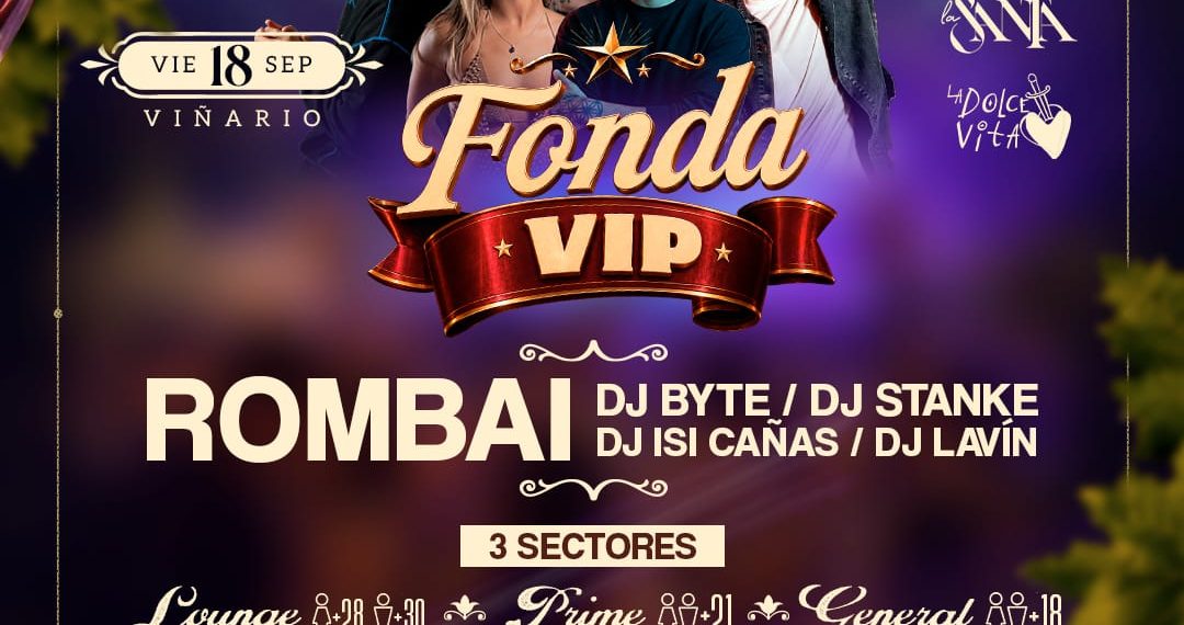  Fonda VIP se prepara para celebrar Fiestas Patrias junto a Rombai