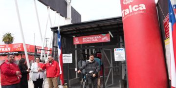 Municipalidad de Talca y CChC Maule inauguran nuevo bicicletero municipal en el centro de la ciudad
