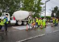 Autoridades supervisan trabajos de mejoramiento en la ruta J-55 hacia Romeral