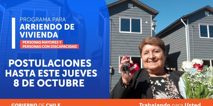 Minvu recuerda plazo de postulación para subsidio de arriendo para personas mayores y personas con discapacidad