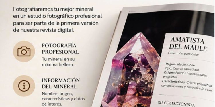 Invitan a primer encuentro de coleccionistas de minerales y cristales en Talca