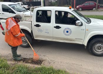 Municipalidad de Talca despliega trabajos preventivos en distintos sectores de la ciudad ante llegada de sistema frontal