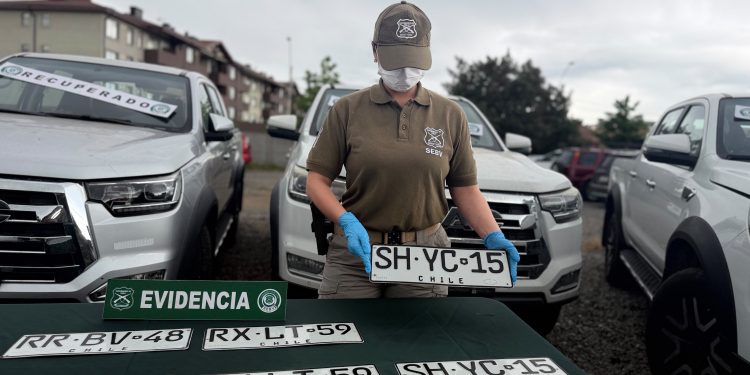 Carabineros del SEBV Talca recuperan siete vehículos con encargo vigente por distintos delitos en la Región del Maule